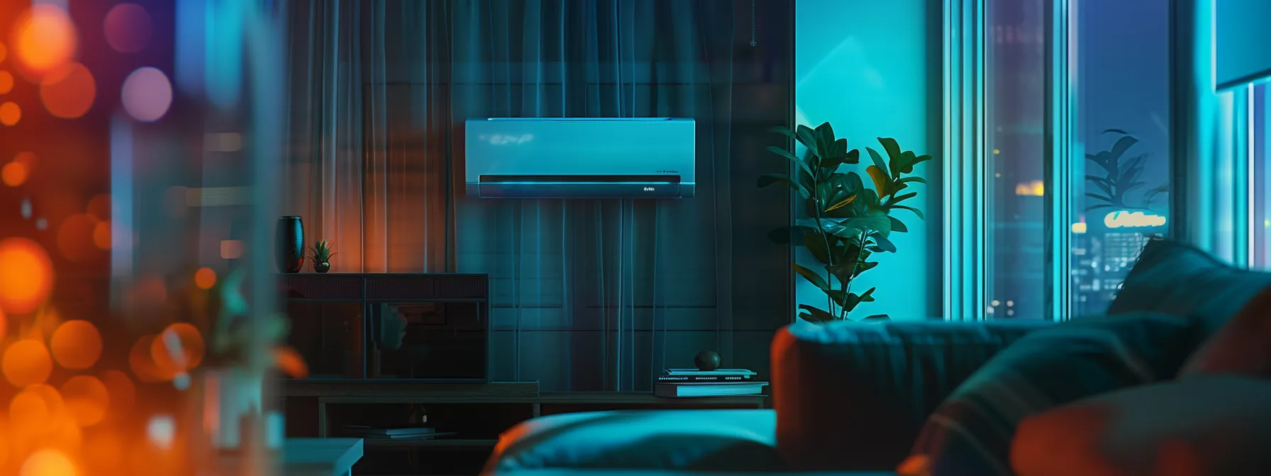 a vibrant service ad featuring a sleek climate control system overlaid with engaging ad copy and glowing customer testimonials. a vibrant service ad featuring a sleek climate control system overlaid with engaging ad copy and glowing customer testimonials.
