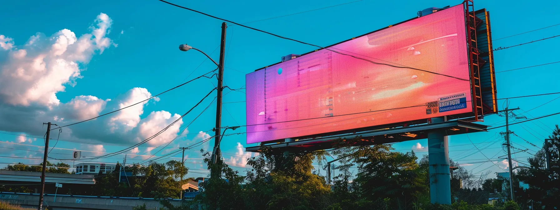 a vibrant billboard displaying a catchy slogan and an eye-catching ad for a gutter company, showcasing a strong message for business growth. a vibrant billboard displaying a catchy slogan and an eye-catching ad for a gutter company, showcasing a strong message for business growth.